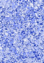 abstract pattern with blue and white splashes