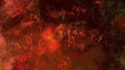 Abstract digital painting of geologic mountain illustration background