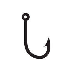 fishing hook icon in trendy flat style , hook icon
