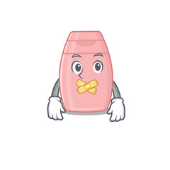 Baby cream cartoon character style having strange silent face
