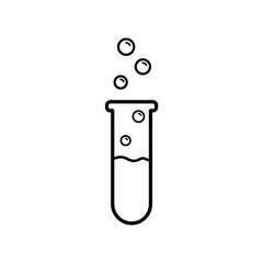 flask icon in trendy flat style