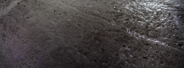 Fragment betonowej posadzki (wylewk)