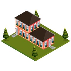 isometric house