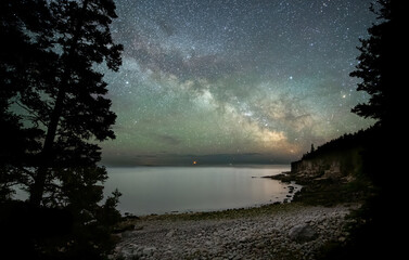 Milky Way over Acadia National Park in Maine