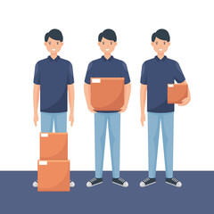 Courier vector illustration