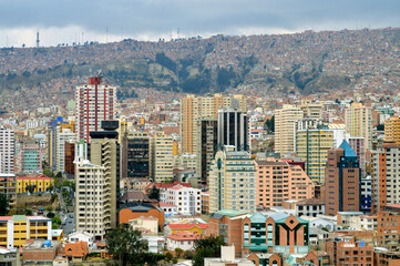 Fototapeta na wymiar La Paz, Bolivia cityscape