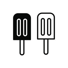 Ice Cream Cone Icon Vector Illustration Logo Template