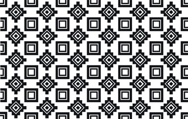 Black and white geometry ornaments from the motifs of the past, which are famous. can be used for various functions