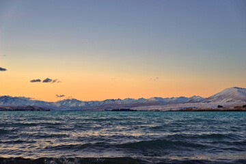 sunset over the sea