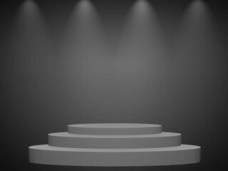 Obraz premium Black and gray background. Elegant and beautiful studio background.