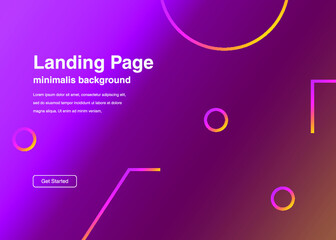 Dynamic shapes composition for landing page