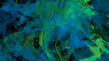 Abstract digital painting of geologic mountain illustration background