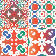 Antique talavera tiles patchworks.