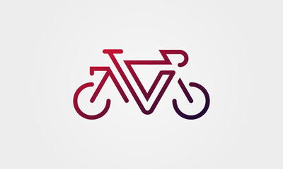 Modern cycle logo design template