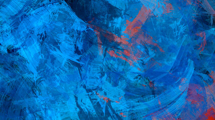 Abstract digital painting of geologic mountain illustration background