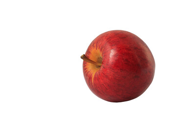 Red apples isolated on a white background
