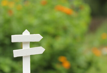 Rustic Signboard in Rural  Outdoor Area