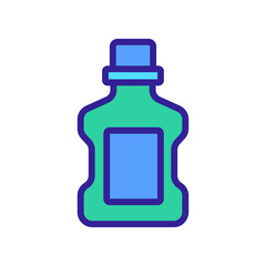 makeup remover liquid container icon vector. makeup remover liquid container sign. isolated color symbol illustration
