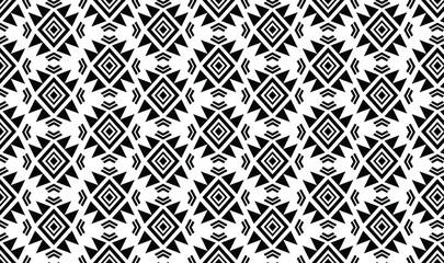Black and white geometry ornaments from the motifs of the past, which are famous. can be used for various functions