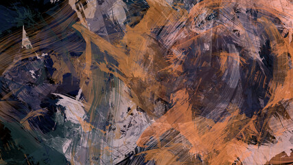 Abstract digital painting textured background