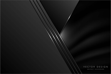   Abstract background.Luxury of gray metallic dark space modern design vector illustration.