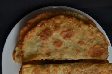 food cheburek meat eat kitchen