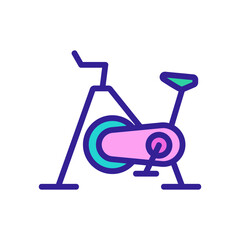 exercise bike training machine icon vector. exercise bike training machine sign. isolated color symbol illustration