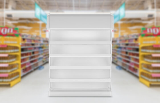 Superstore Product Display Stand 3d Illustration