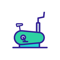 exercise bike fitness device icon vector. exercise bike fitness device sign. isolated color symbol illustration