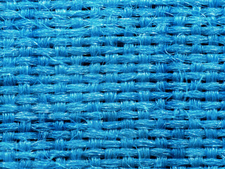 Macro Photo of Blue Cotton Texture for Background