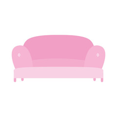Isolated rose couch vector design