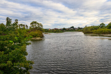 Fototapeta premium View of the Vichkinza river in Diveyevo, Russia