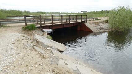 small bridge over the river