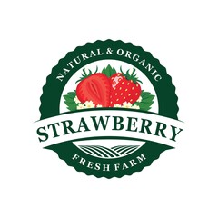 Strawberry logo design 
