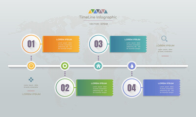 Infographics design template with icons, process diagram, vector eps10 illustration