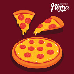 Pizza vector illustration