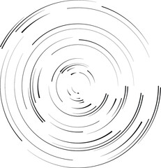 Lines in Circle Form . Spiral Vector Illustration .Technology round Logo . Design element . Abstract Geometric shape .