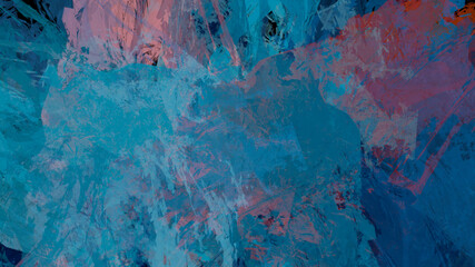 Abstract digital painting, textured landscape background