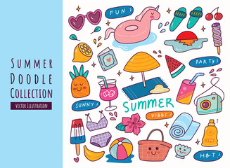 Hand Drawn Summer Doodle Collection