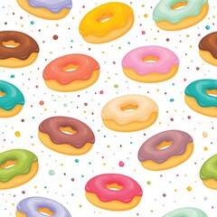 Donut pattern background