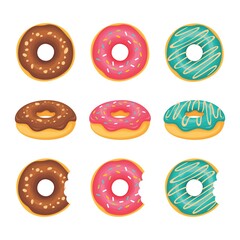 Donut vector pack illustration