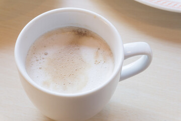 食後のホットコーヒー　ラッテ