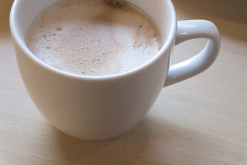 食後のホットコーヒー　ラッテ