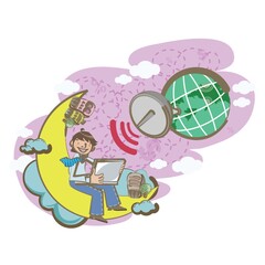 businessman working on laptop