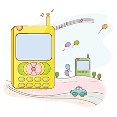 mobile phone skyscrapers concept