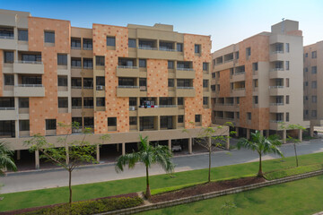 New residential buildings are being built at Rajarhat New Town area of Kolkata, West Bengal, India.Kolkata is one of the fastest growing city in eastern region of India. Real estates are growing fast.