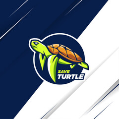 turtle logo mascot