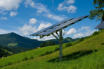 solar power plant near opponitz, austria