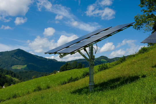 Solar Power Plant Near Opponitz, Austria