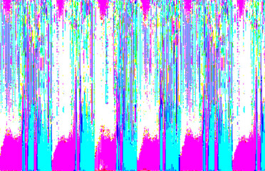 Glitch Art Background – Bright 8-Bit Digital Noise in Pink and Turquoise